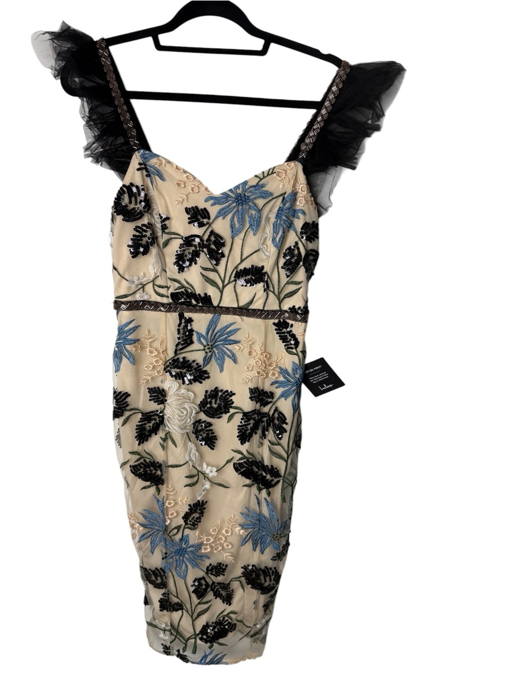 Lulus Midi Dress Show Stopper Embroidered Sequin dress - Picture 3 of 14